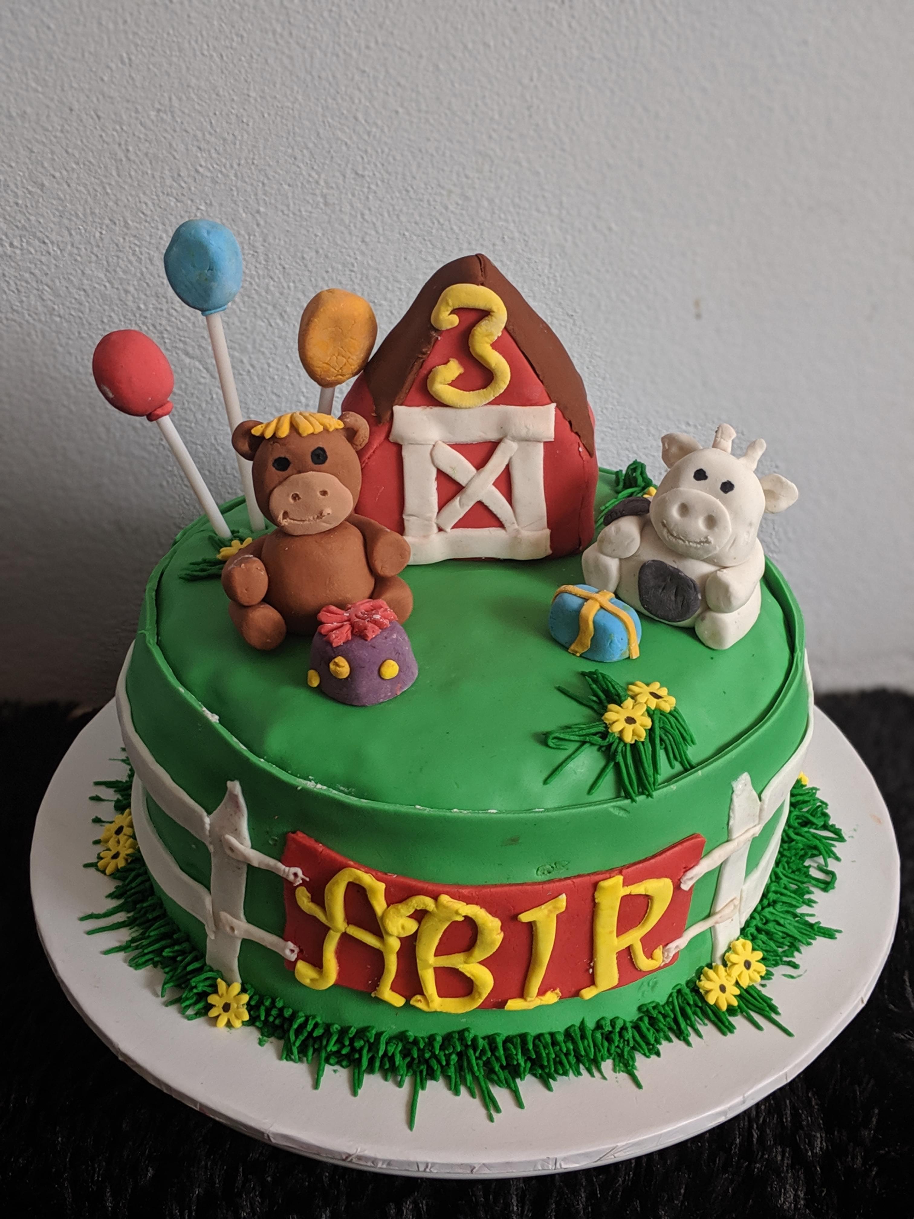 Farm Animal Cake