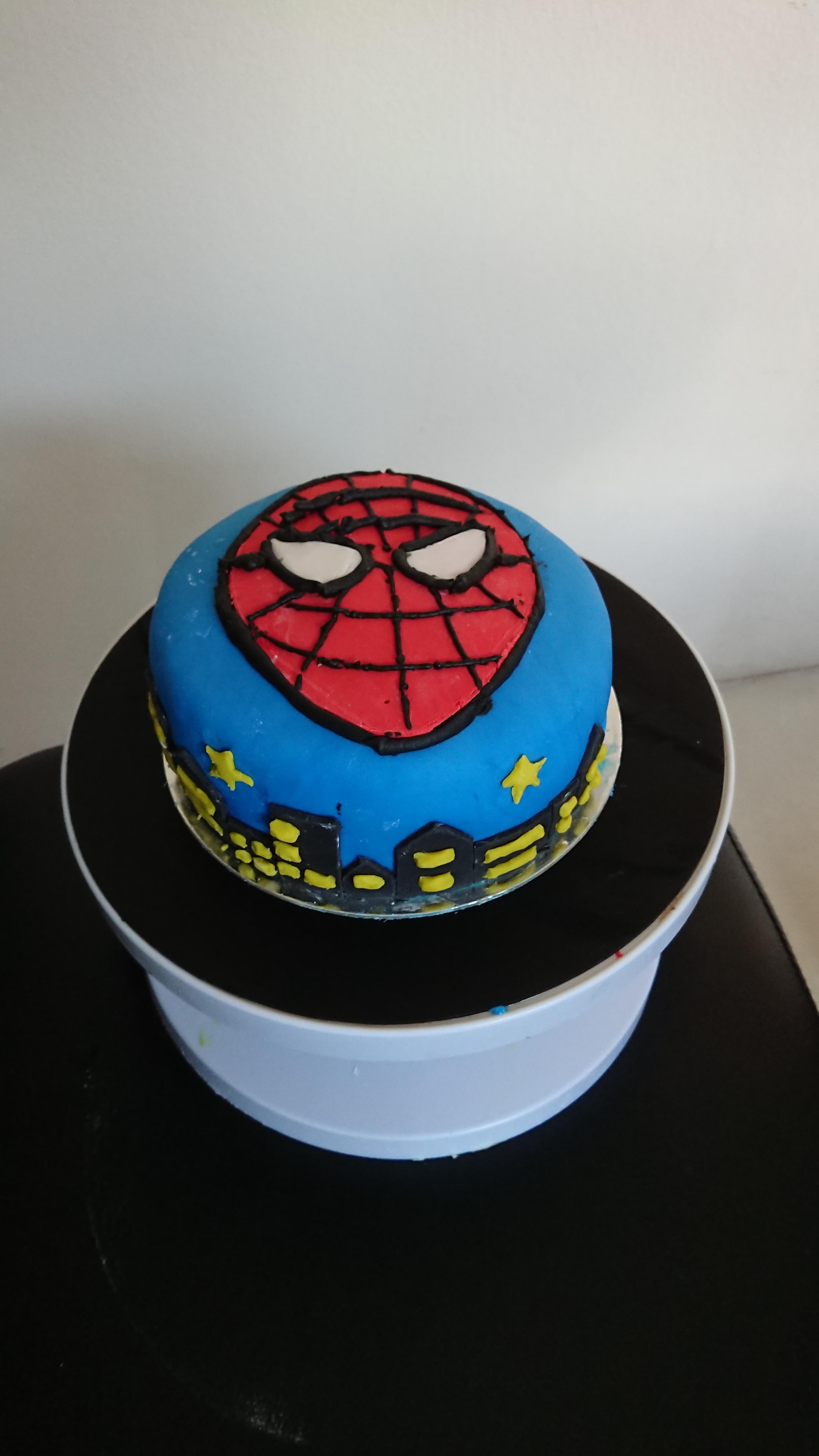 Spiderman Theme Cake