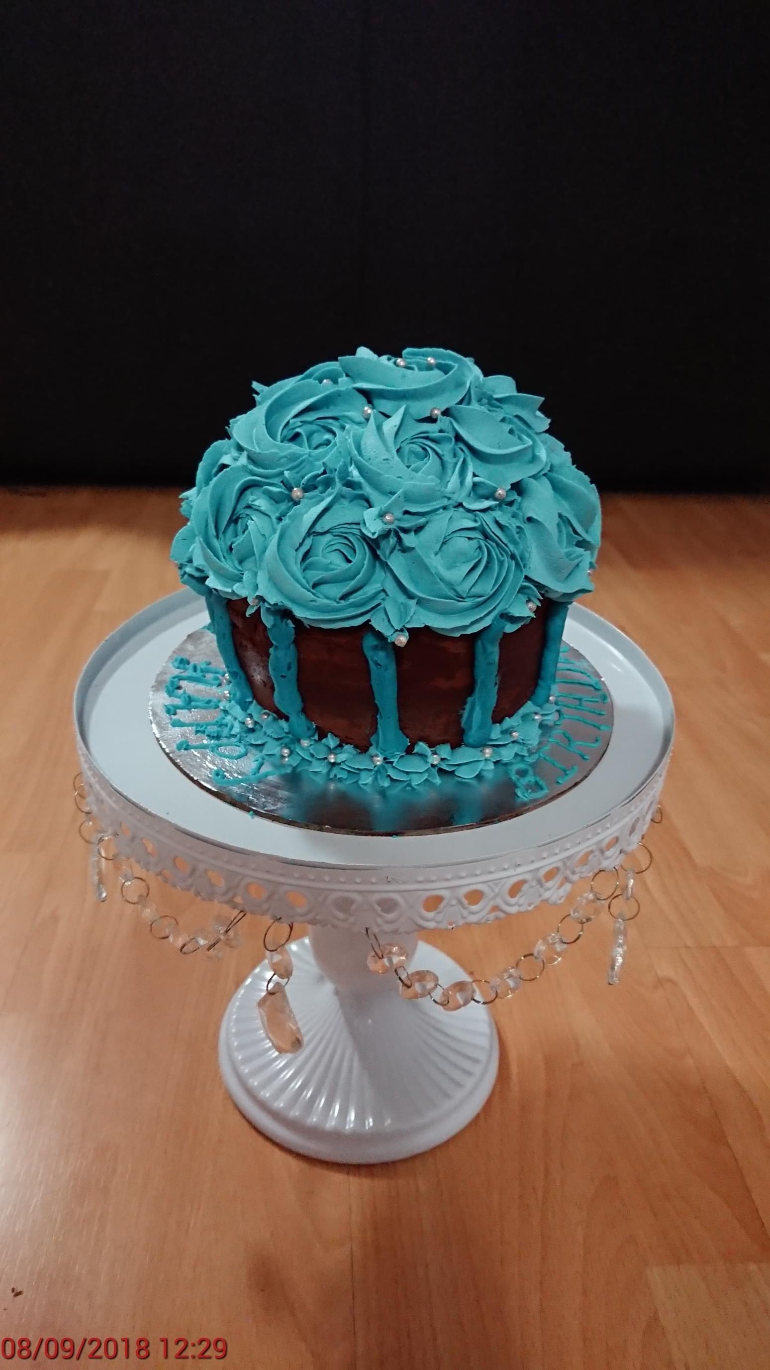 Giant Blue Cupcake