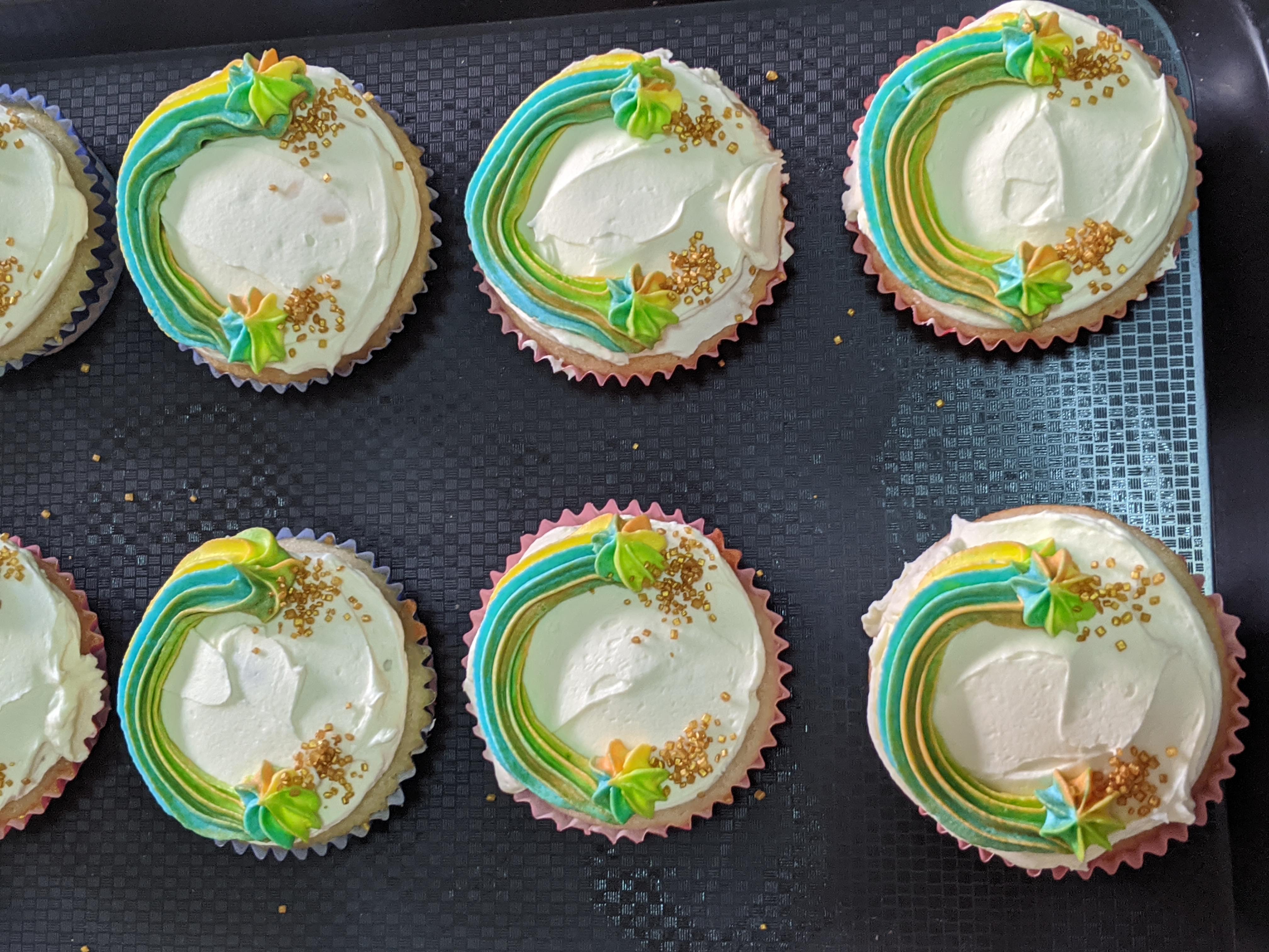 Rainbow Cupcakes